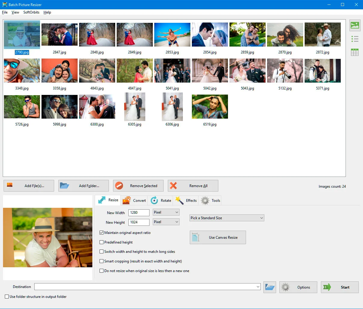 Resize Image Interface Using Batch Picture Resizer