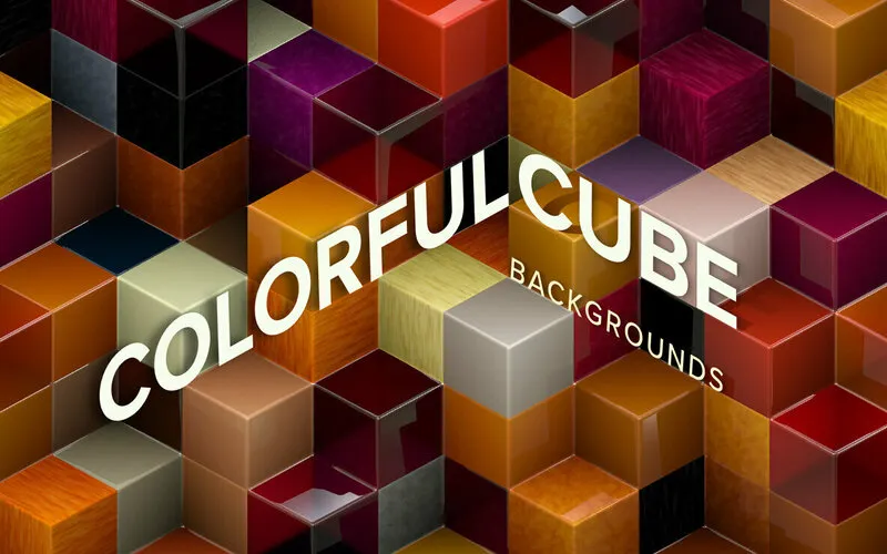 Colorful Cube Texture Backgrounds