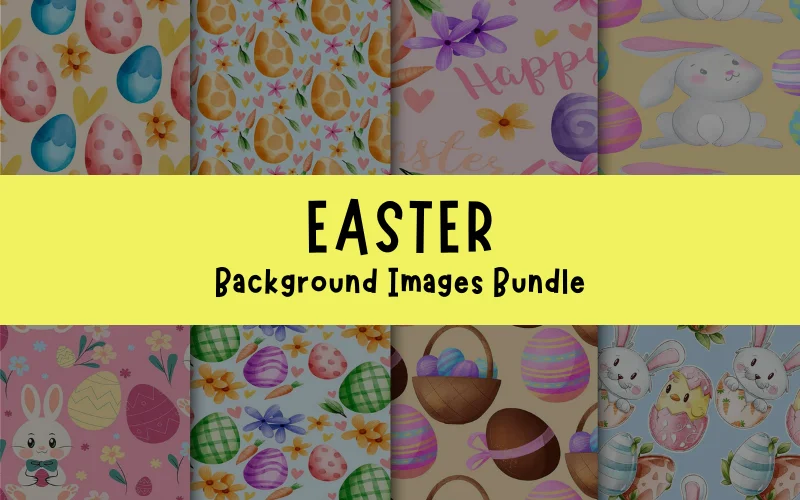 Easter Backround Images Bundle