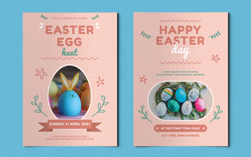 Easter Egg Hunter Flyer Templates