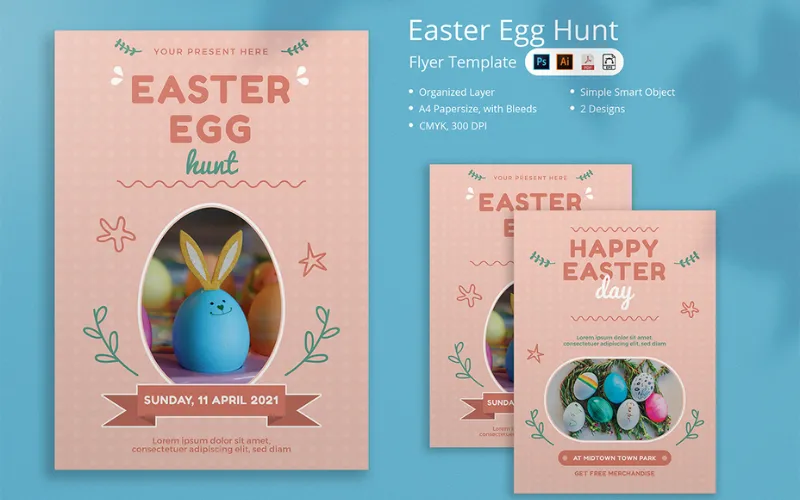 Preview Of Easter Egg Hunter Flyer Templates