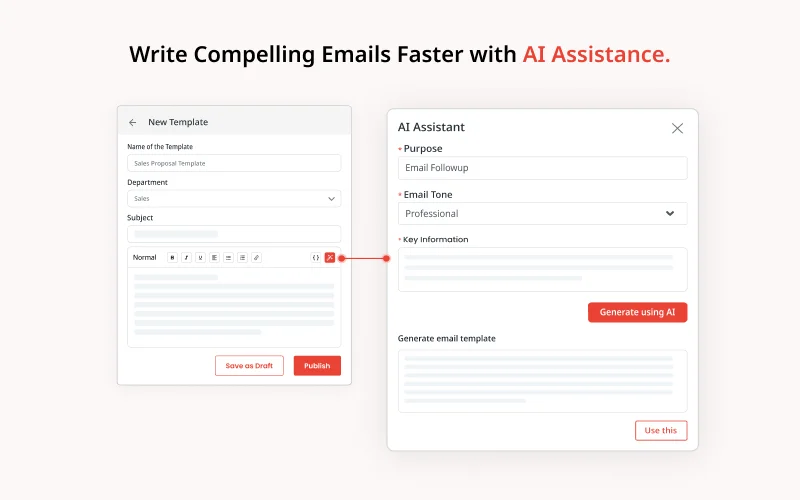 InboxPlus AI Email Automation AI Assistance feature