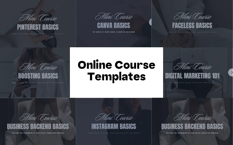 Online Course Templates Bundle Feature Image