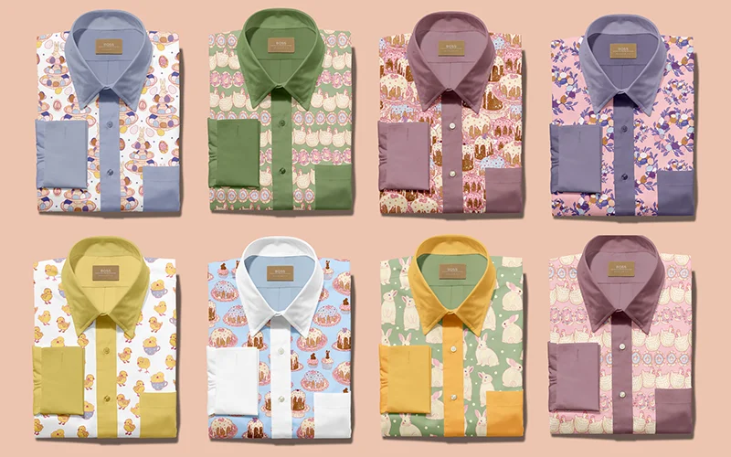 Easter graphics printed on t-shirts
