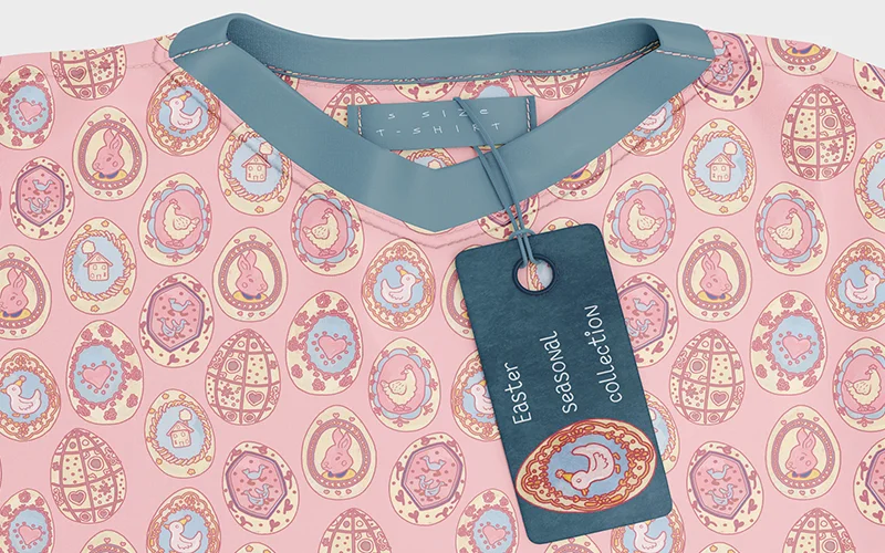 Easter graphics used to design tags