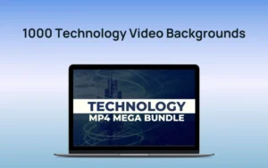 1000 Royalty-Free Technology Video Backgrounds Bundle | Extended License