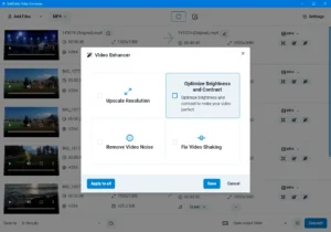 Video Enhancer User Interface