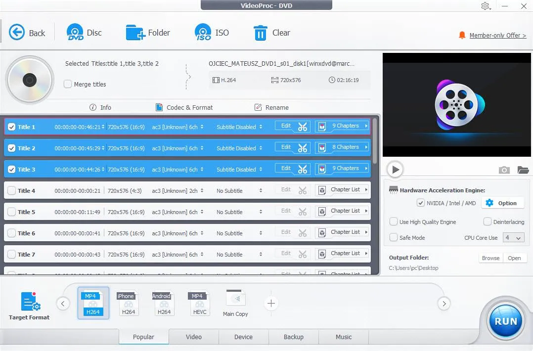 Videoproc Converter AI Video Player