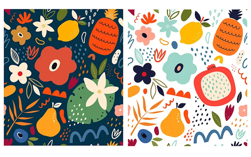 fruit patterns included