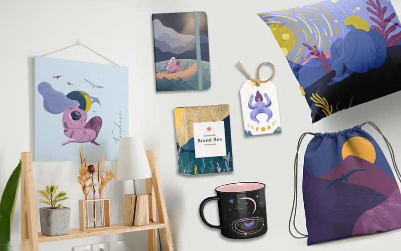 Applications of the feminine illustrations