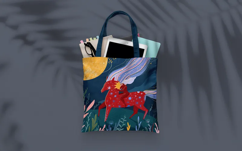 Sacred Feminime Images & Illustratiosn used to design a bag