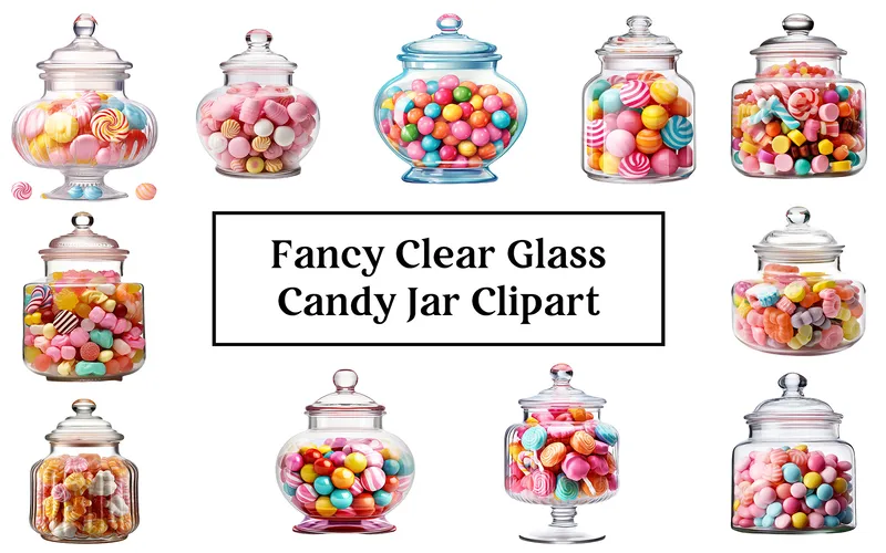 Candy Jar Clipart Images