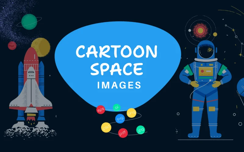 Cartoon Space Images Bundle Feature Image