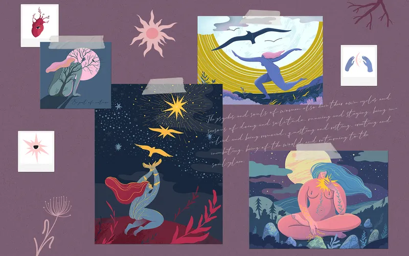 Flyers made using the illustrations in the bundle