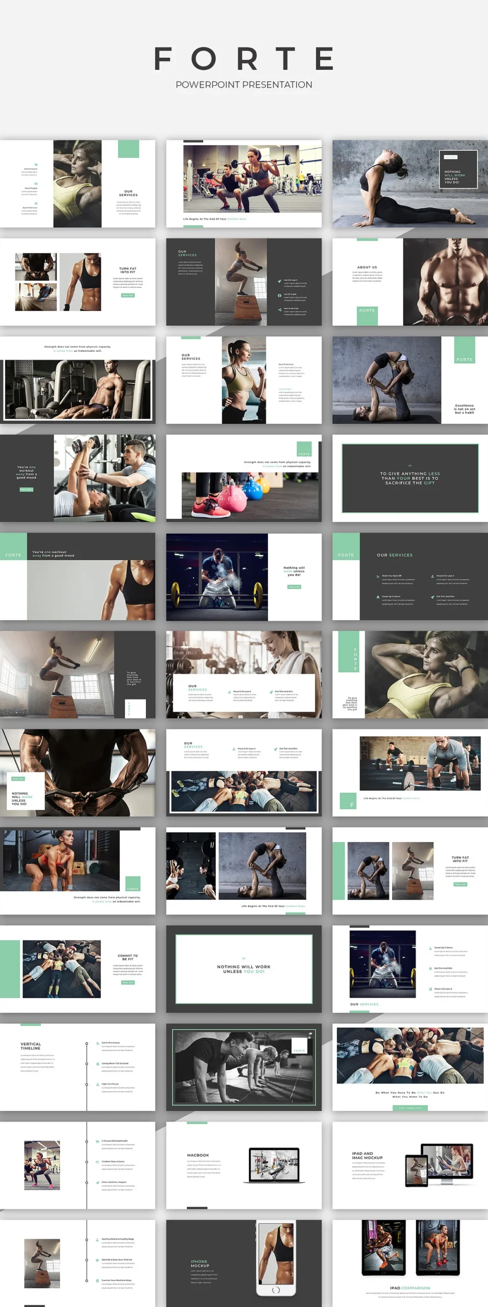 Forte theme templates for powerpoint