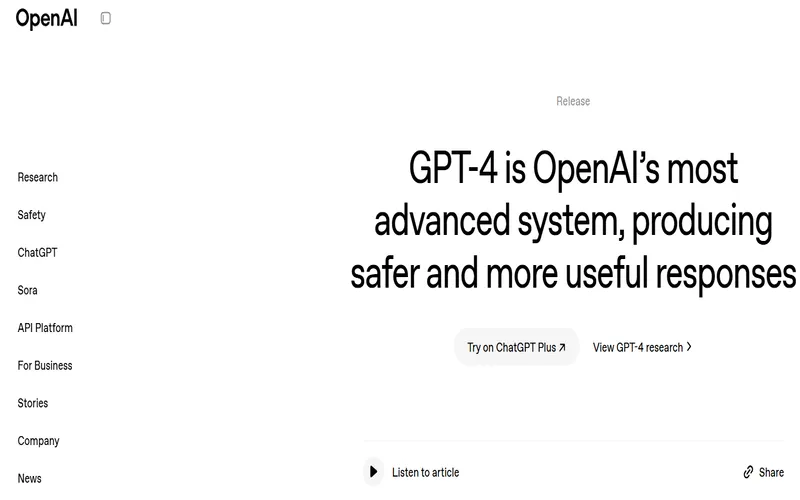 GPT4 Open AI For Content Writing