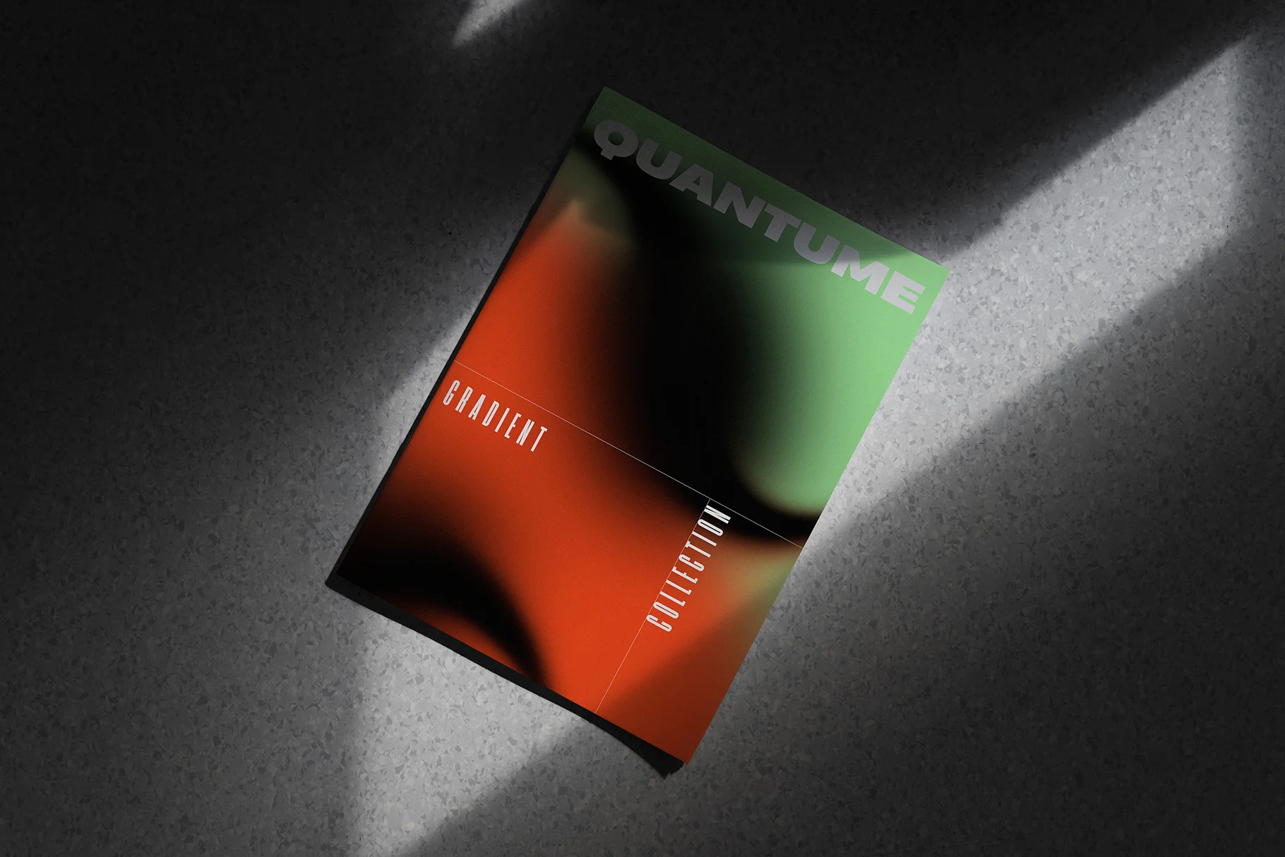 textured gradient background on the cover of a book mockup