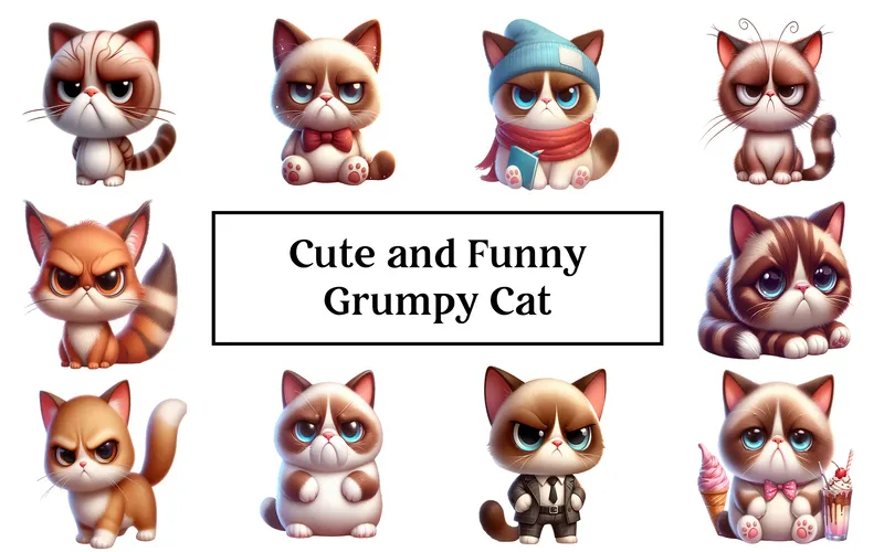 Grumpy Cat Illustrations