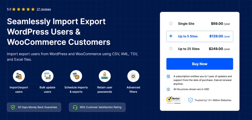 Import and Export Users Plugin