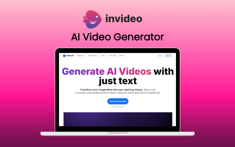 Invideo - Best AI Video Generators Text to Video Generator video maker ai ai avatar video generator ai video generation