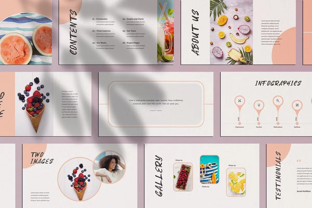 Infographics elements templates collage
