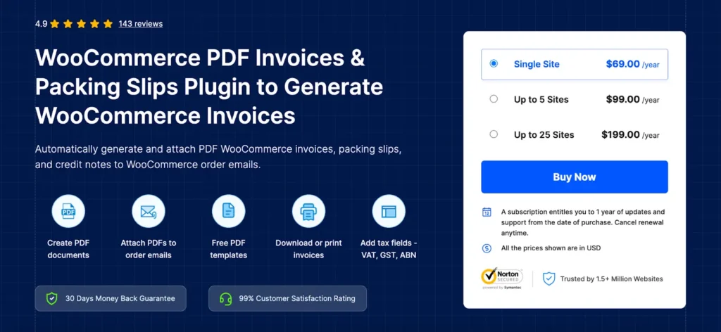 Invoicing & Packing Slip Plugin
