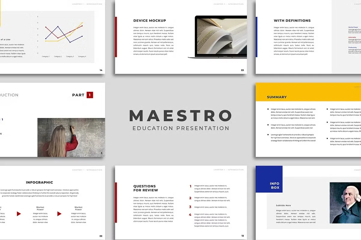 Maestro educational presentation templates