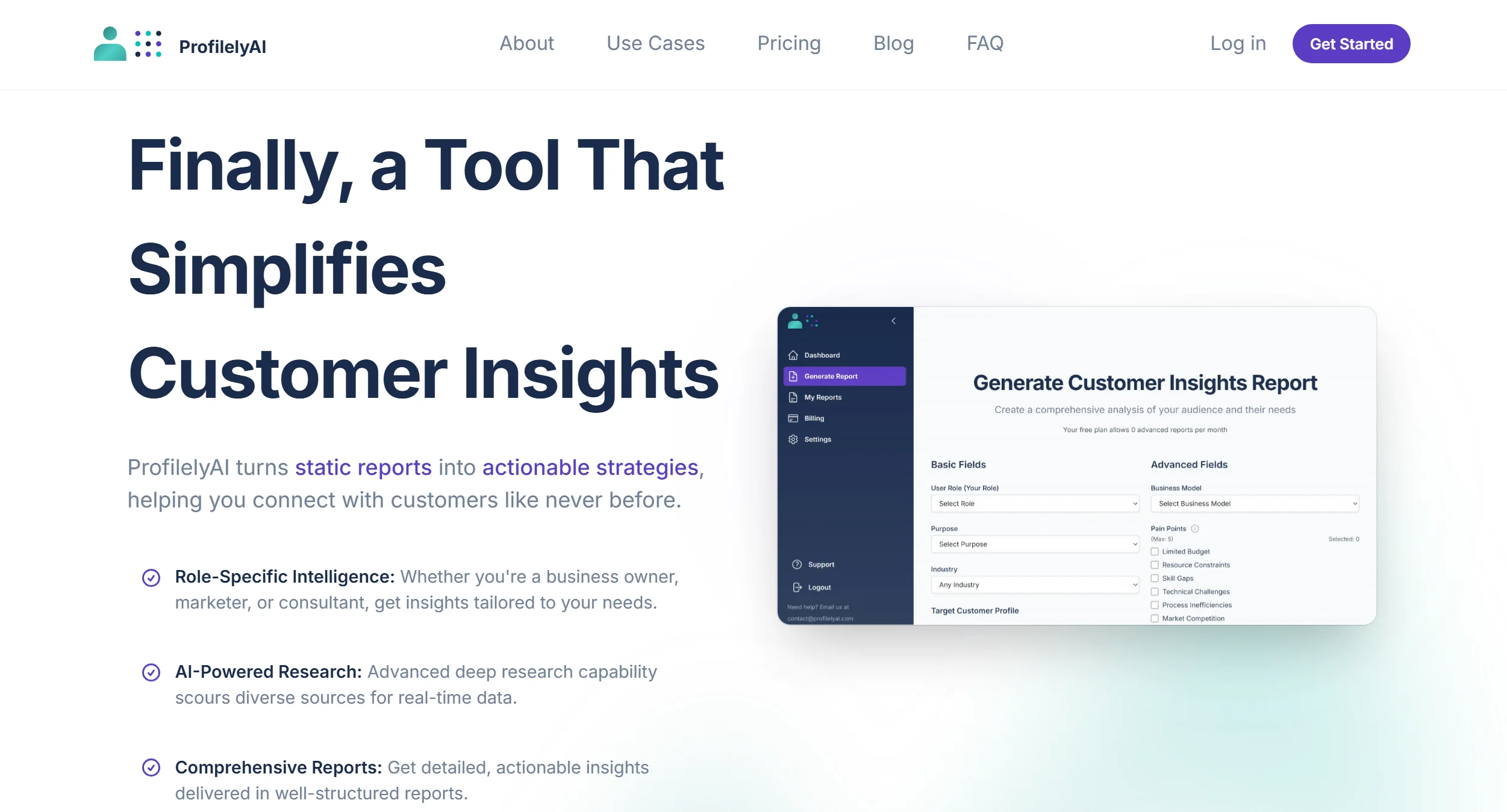 App Preview Feature of Profilely