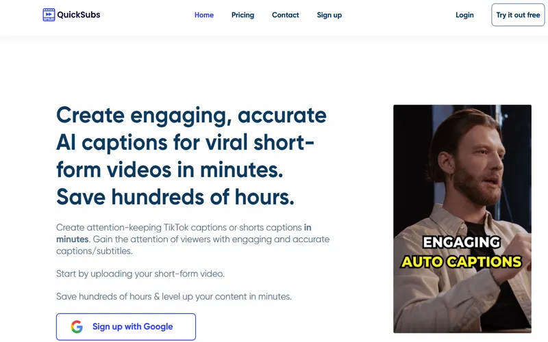 QuickSubs - Perfect Video Captions In Seconds