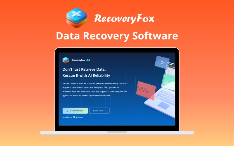 RecoveryFox Data Recovery Software Feature Image