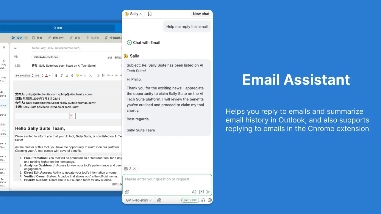 Sally Suite Copilot AI Email Assistant Feature