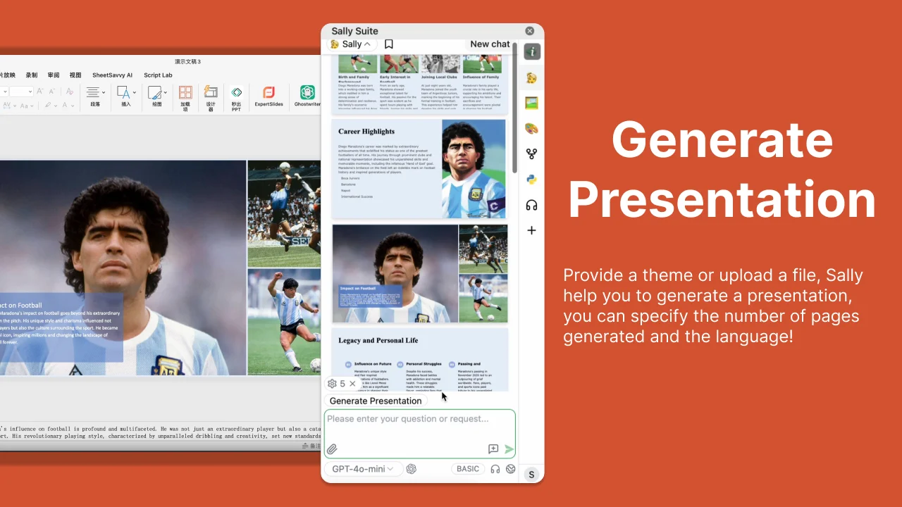 Generate Powerpoint Presentations using Sally Suite