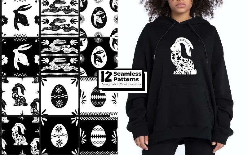 Seamless Patterns included in the bundle