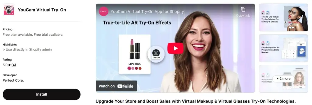 Shopify YouCam App