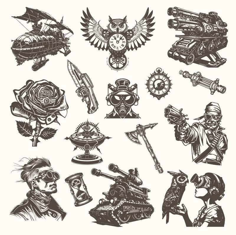 retro steampunk images