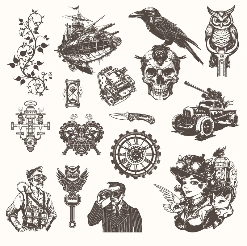 retro steampunk bundle