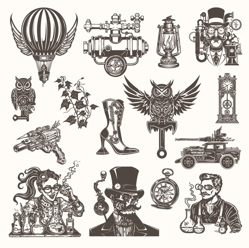 vintage steampunk images