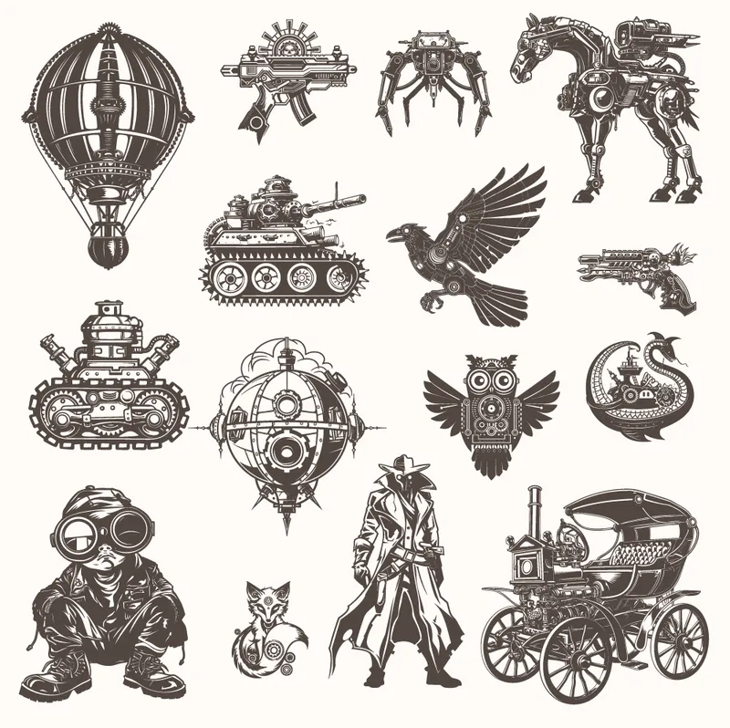 steampunk illustrations