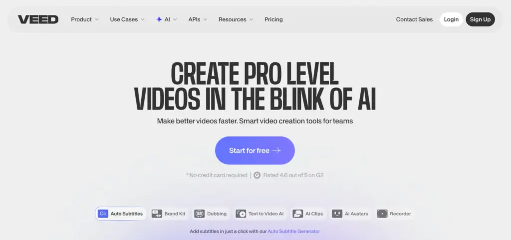 VEED AI Video Generator