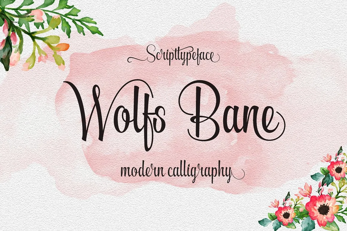 Wolfs Bane Font Modern Calligraphy Bundle