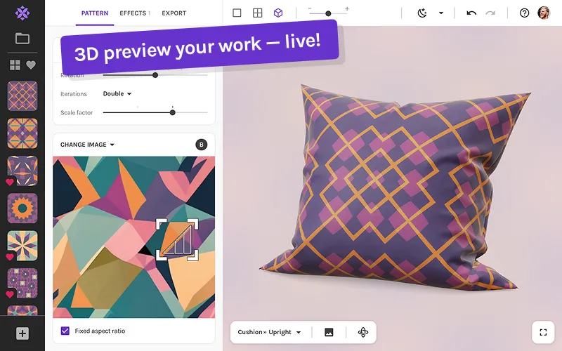 3D Preview Of Seamless Patterns
