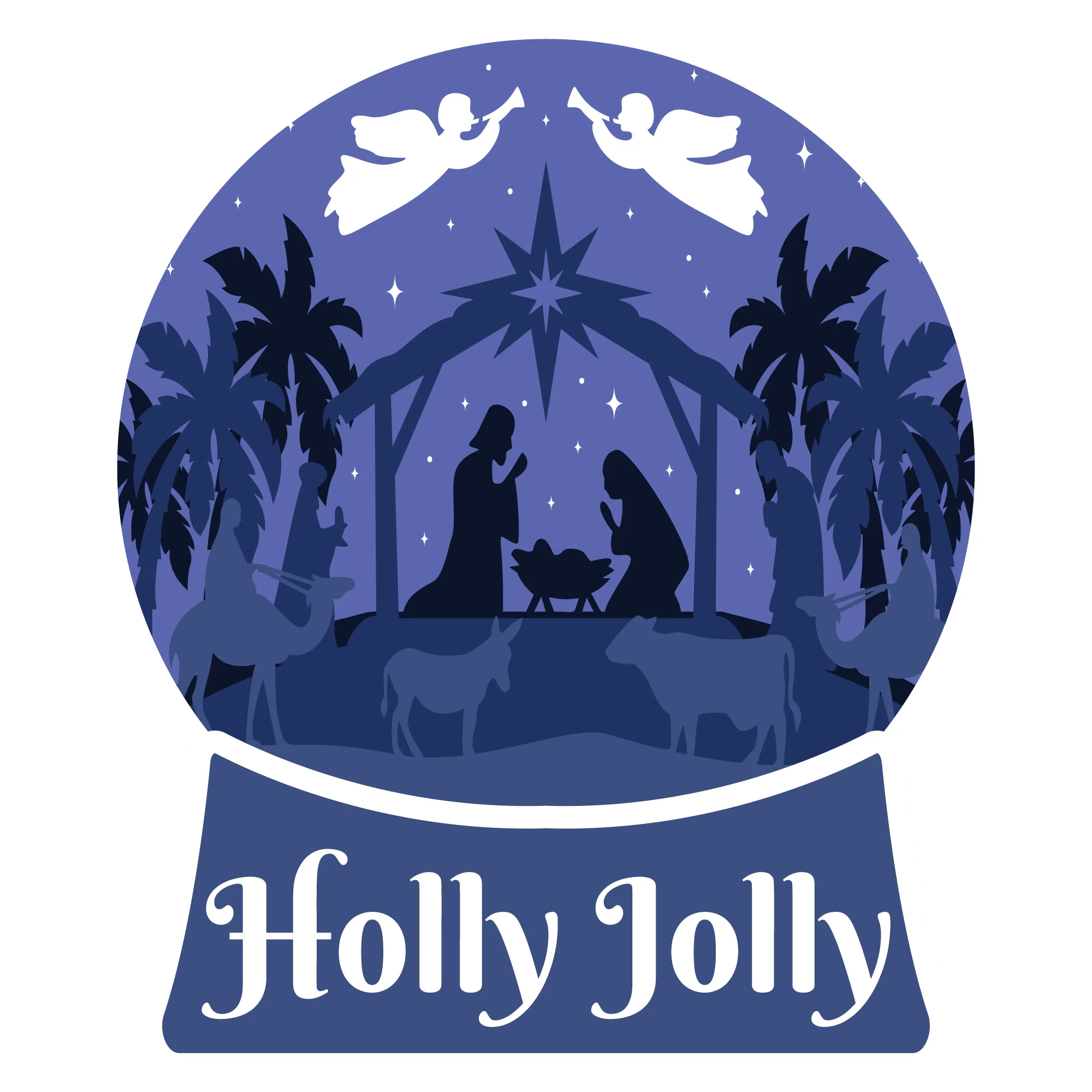 Snow Globe Graphics from Christmas Shadow Box SVG