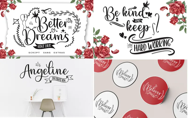 Better Dreams Holy Love Font
