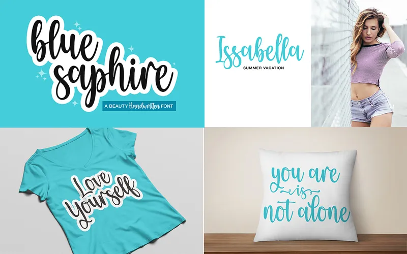 Blue Saphire Holy Love Font