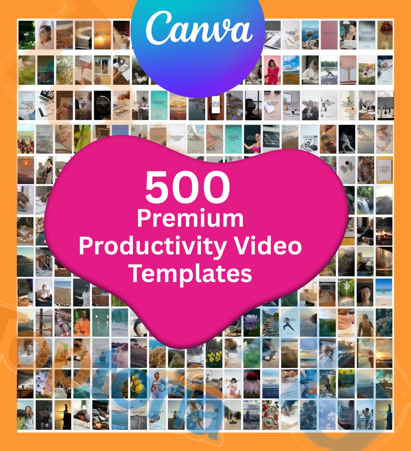 Canva Productivity editable Video templates