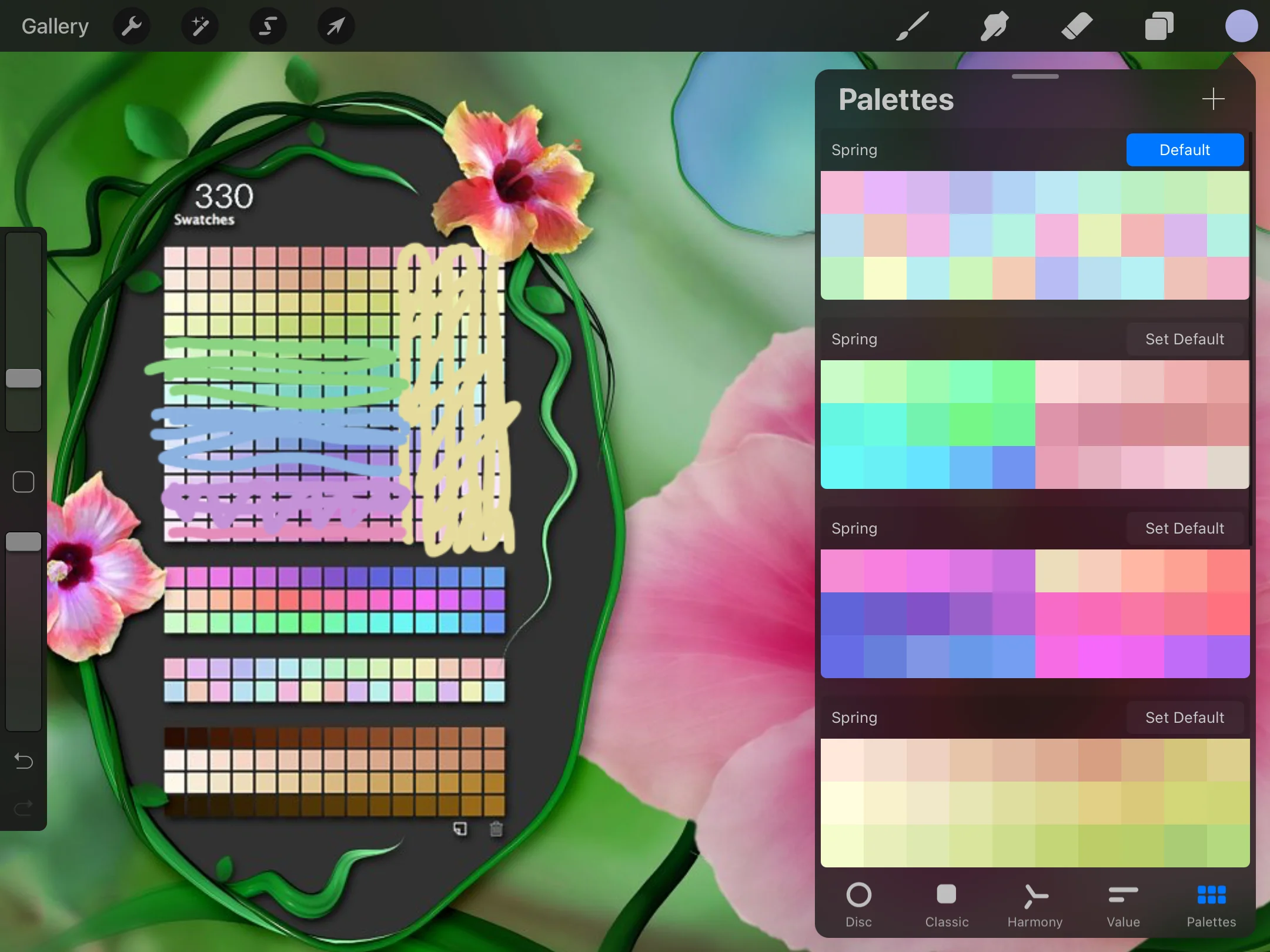Cartoon Graphics Spring Swatches