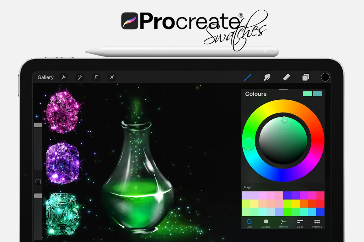 Magic Swatches and brush strokes