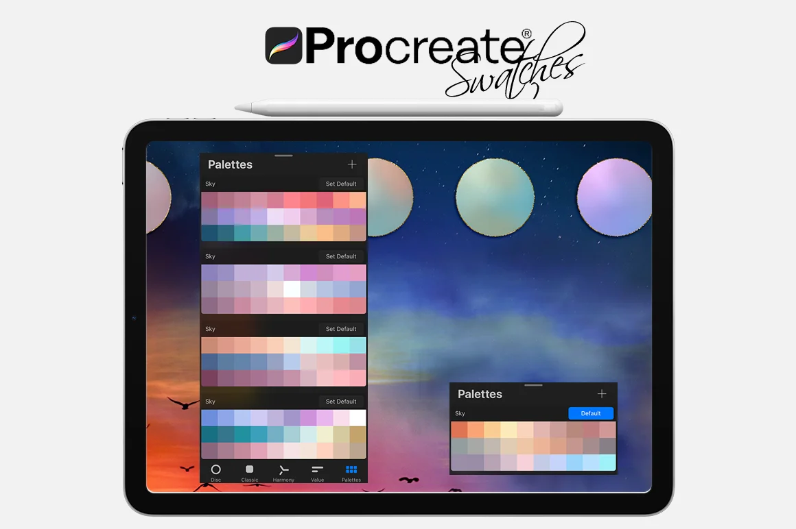 Sky Swatches -Cartoon Graphics