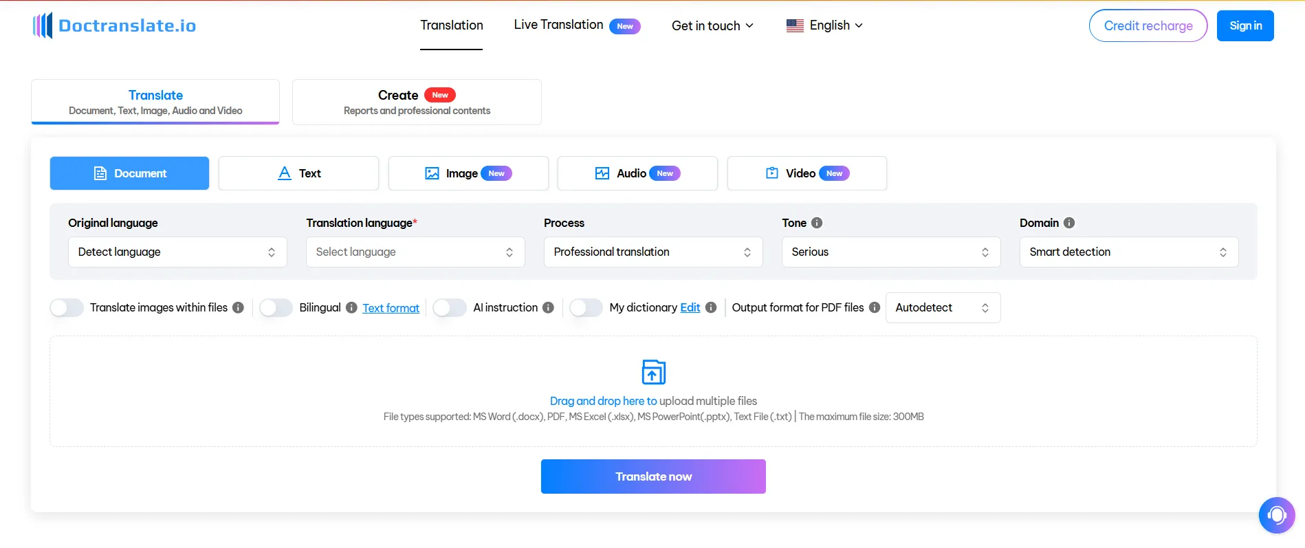 Document Translation