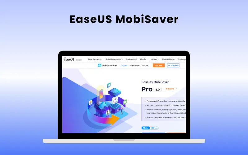 EaseUS mobisaver iOS data recovery tool, iphone data recovery software